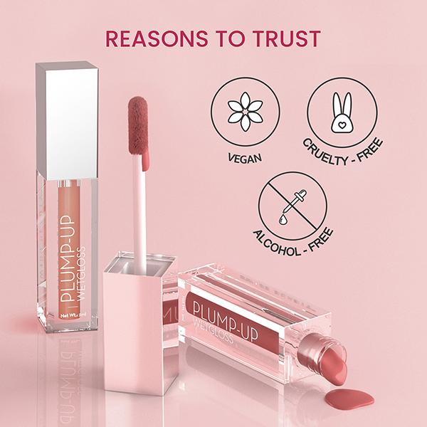 Swiss Beauty Plump-Up Wet Lightweight Lip Gloss, Shade- Popsicle 2 ml - Lip Glosses