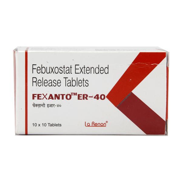 Fexanto ER 40mg Tablet 10'S - Gout