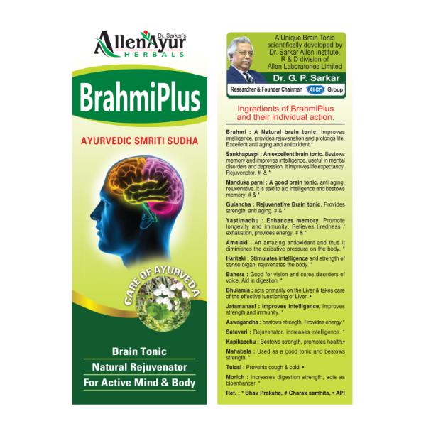 Allen Brahmi Plus Tonic 200 ml - Personal Care (Ayush)