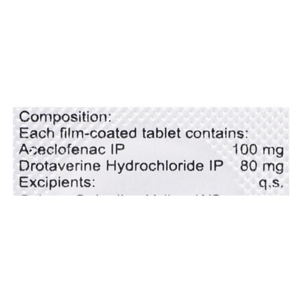 Aceclo Spas Tablet 10'S - Pain relief-Aas