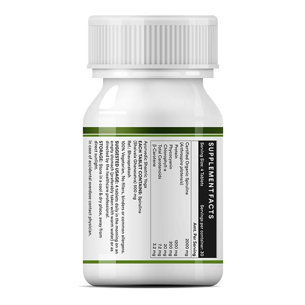 Inlife Spirulina 2000 mg Tablet 120's - Herbal Dietary Supplement
