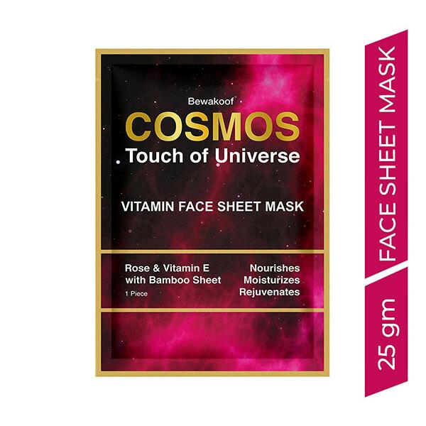 Cosmos by Bewakoof Magic Vitamin Face Sheet With Rose Vitamin E & Bamboo Sheet 25 gm - Sheet Masks
