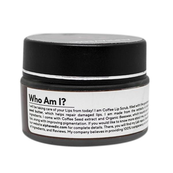 Alphavedic Coffee Lip Scrub 15 gm - Lip Scrubs