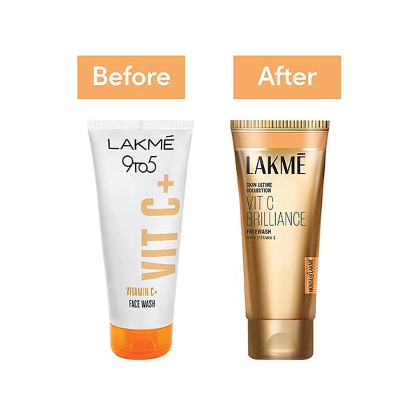 Lakme Vitamin C Brilliance Facewash with Vitamin C 100 gm - Highlighters & Illuminators