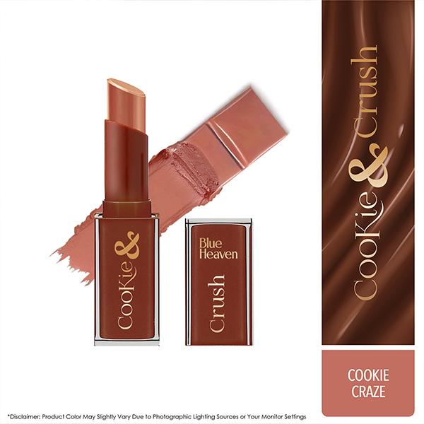 Netmeds | Blue Heaven Cookie & Crush Chocolate-Flavored Soft-Matte Lipstick, Cookie Craze 3.4 gm