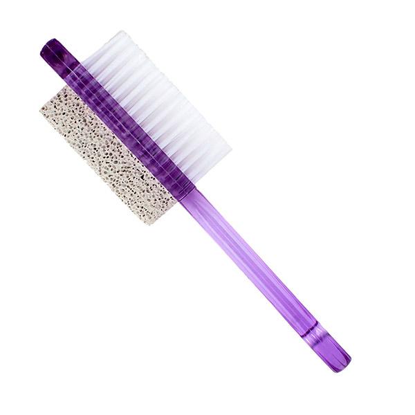 Vega Foot Brush With Pumice Stone, 2-In-1 Foot File & Callus Remover For Dead Skin For Unisex Pd-01