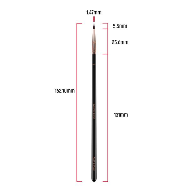 Miss Claire M25 - Eyeliner Brush (Rose Gold) 1's - Eye Brush