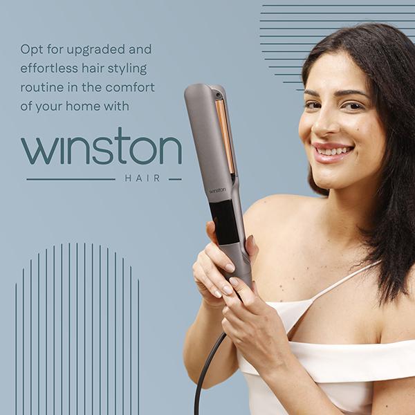 Winston Hair Crimper with Adjustable Temperature -Perfect for All Hair Types - 1 Year Warranty 500 gm - Multi-Stylers