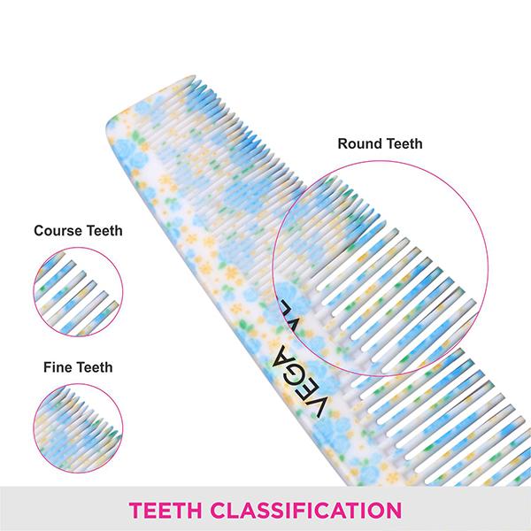 Vega D'Zyne Comb (DC - 1279) Color - Turquoise Blue 1's - Hair Combs