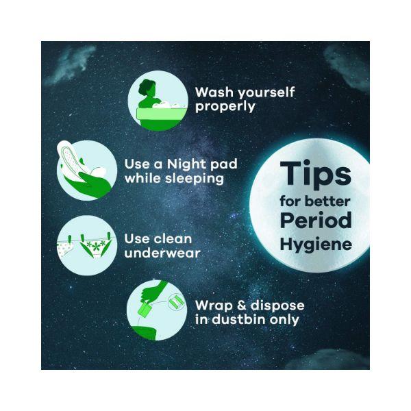 Whisper Bindazzz Nights Sanitary Pads For Women, Xl+ 15 Napkins 1's - Others