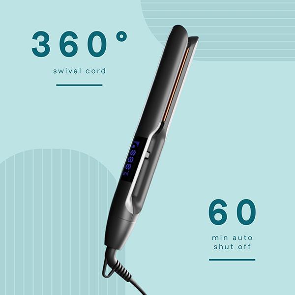 Winston Hair Straightener with Titanium Ceramic Plates, Adjustable Temperature 500 gm - Straighteners