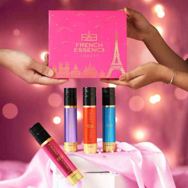 French Essence Gift Set - Eua De Parfume (Grace + Enchante + Bloom + Aura) ( Pack Of 4 x 15 ml) 1's - Perfumes (Edt/Edp)