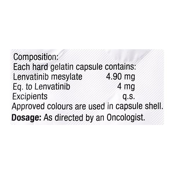 LENTRIS 4 Capsule 10's - Cancer Oncology-Tar
