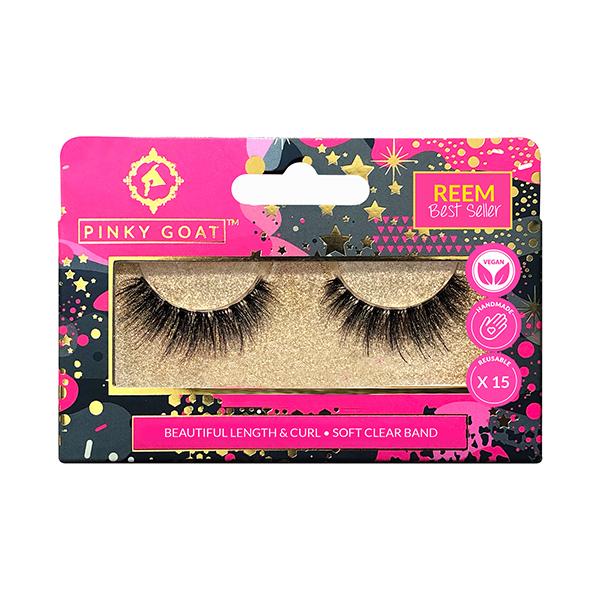 Pinky Goat Natural Vegan Lashes REEM 1's - Eyelashes