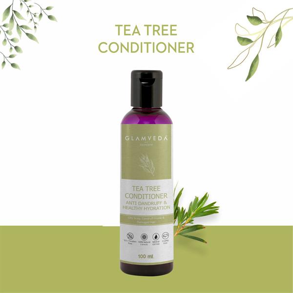 Glamveda Anti Dandruff and Healthy Hydration Tea Tree Conditioner 100 ml - Conditioners