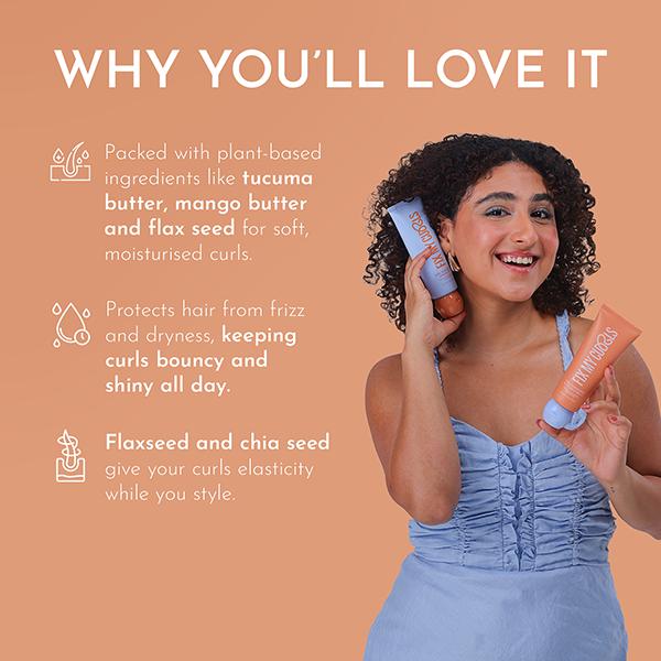Fix My Curls Curl Quenching Moisture Styling Duo for Curly, Wavy, Dry, Frizzy Hair, Enriched with Aloe Vera, Chia Seed, and Flax Seed 50gm Each 2's - Hair Sets & Kits