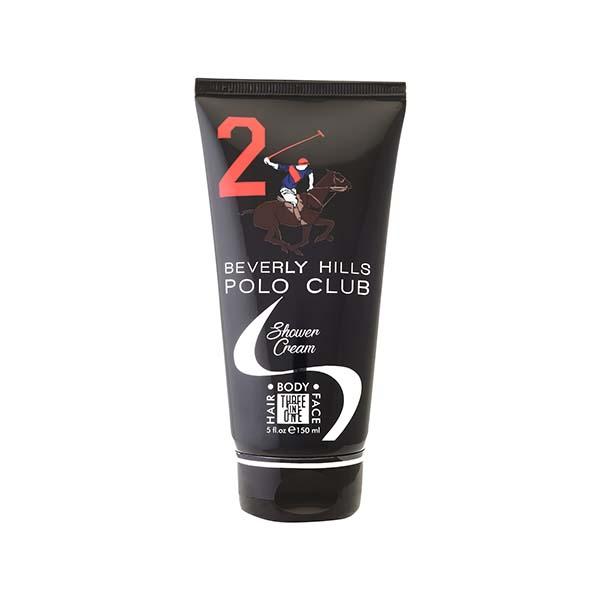 Netmeds | Beverly Hills Polo Club Sports No.2 Shower Cream 3In1 Hair Face Body for Mens Tube 150 ml