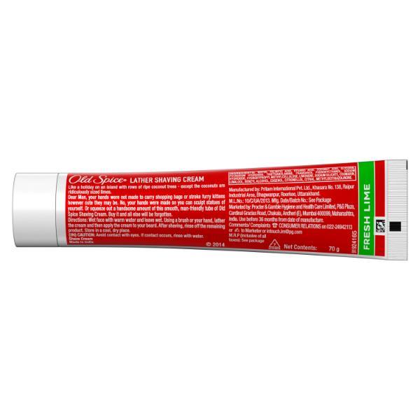 Old Spice Lather Shaving Cream - Fresh Lime 70 gm - Shaving Creams