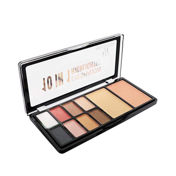 Half N Half 10 in 1 Eyeshadow & Highlighter MK-18 - 03 23gm - Face Palettes