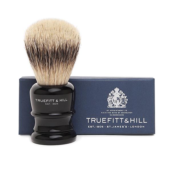 Netmeds | Truefitt and Hill Faux Ebony Super Handmade Shaving Brush Wellington Luxury Essential Grooming Collection For Men 1's