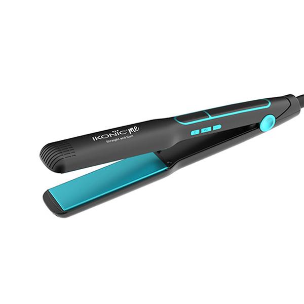 Netmeds | Ikonic Me 2 In 1 Straight And Curl Wide - Black & Teal 1's