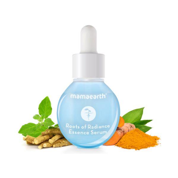 Mamaearth Roots of Radiance Essence Serum For Brighting Skin with Ashwagandha & Turmeric for Radiant Skin 30 ml - Face Serum
