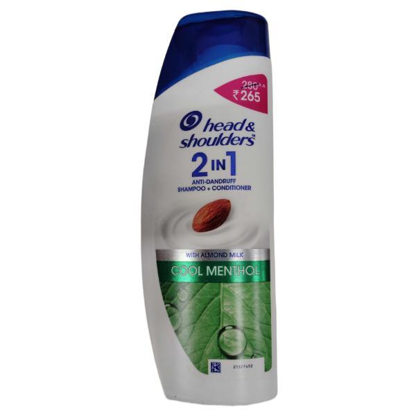 Head & Shoulders 2-in-1 Anti Dandruff Shampoo + Conditioner Cool Menthol With Almond Milk 180 ml - Dry Shampoos & Conditioners