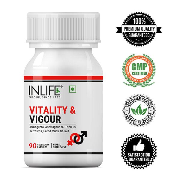 INLIFE Vitality & Vigour Vegetarian Capsule 90's - Sexual Care