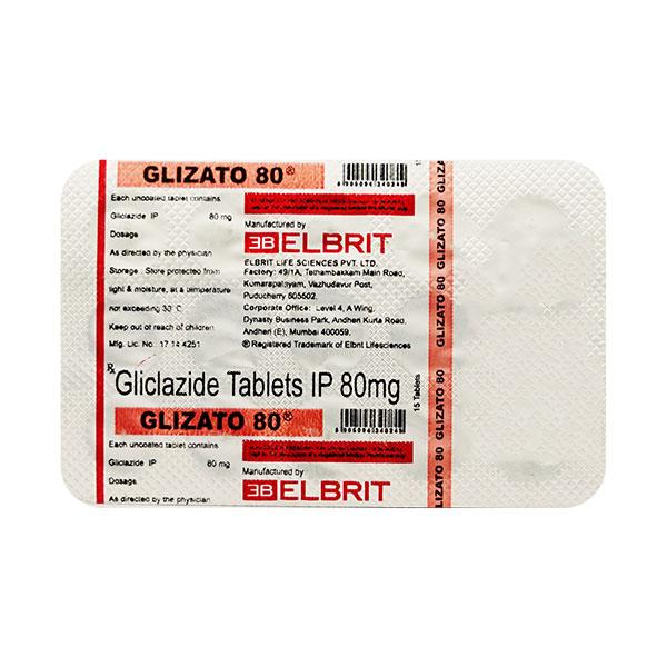 Glizato 80mg Tablet 15'S - Diabetes-Ant