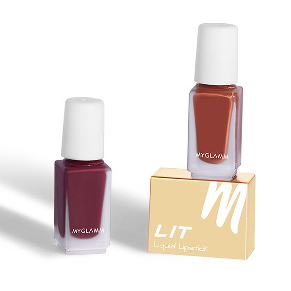 Myglamm Lit 2 In 1 Liquid Matte Lipstick - Miss Independent 4 Gm - Liquid Lipsticks