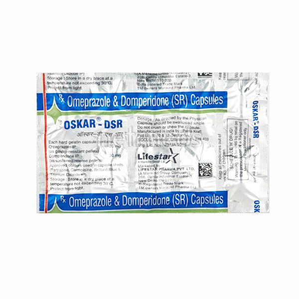Oskar DSR Capsule 10'S - Ulcer/Reflux/Flatulence-Aaa