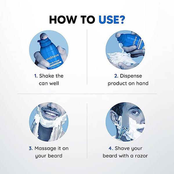 LetsShave Shave Foam - Coconut Oil & Menthol (Pack of 2 x 200 gm) - Shaving Foams