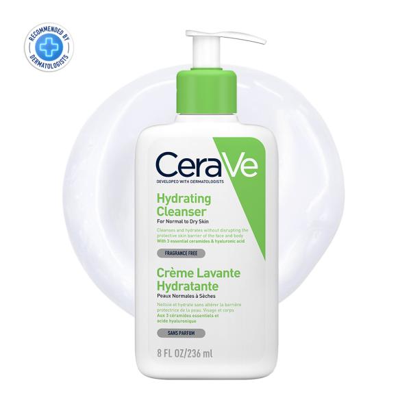 CeraVe Hydrating Cleanser For Normal To Dry Skin 236 ml - Face Wash & Cleansers