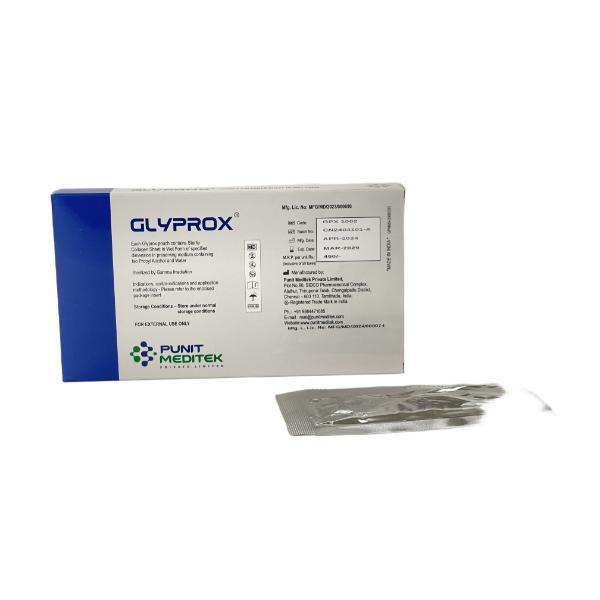 Glyprox Sterile Collagen Sheet in Wet Form (Pack of 10 x 10 cm 5's) - Cotton Wool & Swabs