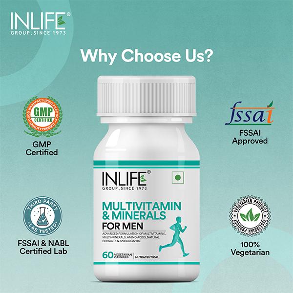 Inlife Multivitamin & Minerals Capsule - Men 60's - Multi-Vitamins