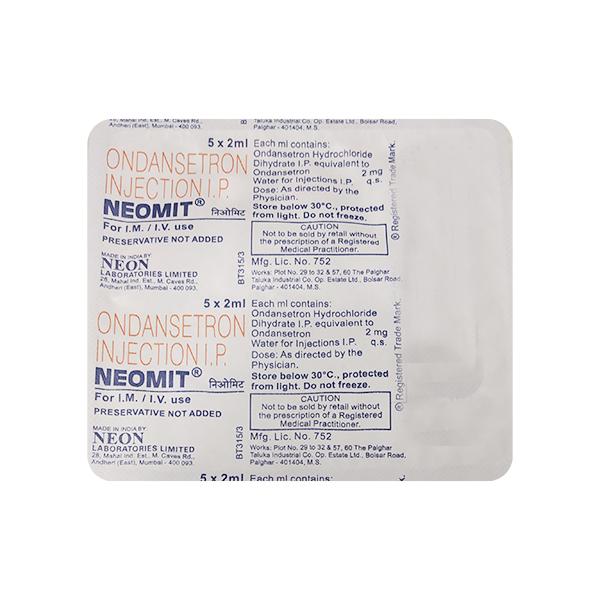Neomit Injection 2ml - Vomitting/Emesis-Ant