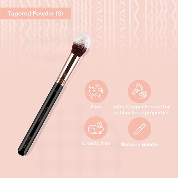 Miss Claire M8 - Tapered Powder (S) Brush (Rose Gold) 1's - Face Brush