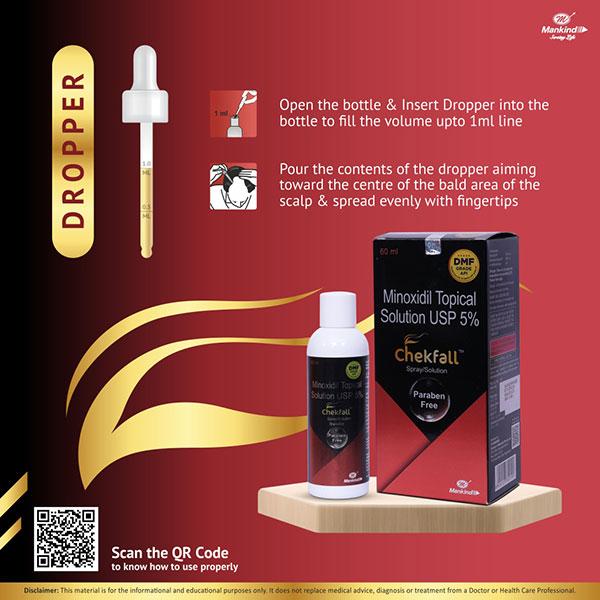 Chekfall 5% Solution 60ml - Hair Loss-Oth
