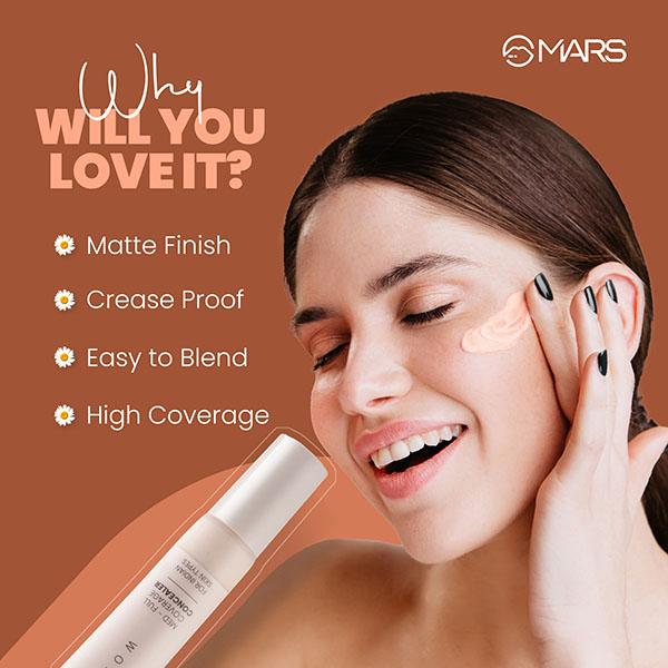 Mars Wonder Cover Liquid Concealer - 01 12 ml - Concealer