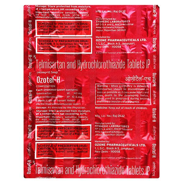 OZOTEL H Tablet 30's - Hypertension-Ang