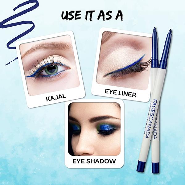 Facescanada Ultimepro Twist Eye Kajal Liner Azure 05 0.35 gm - Kajal & Kohls