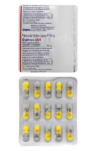 Cipmox 250mg Capsule 15'S