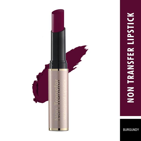 Swiss Beauty Non Trasfer Water Proof Lipstick - (Burgundy) 3 gm - Lipsticks