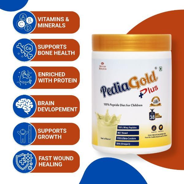 Pedia Gold Plus Vanilla 400 gm - Kids Nutrition