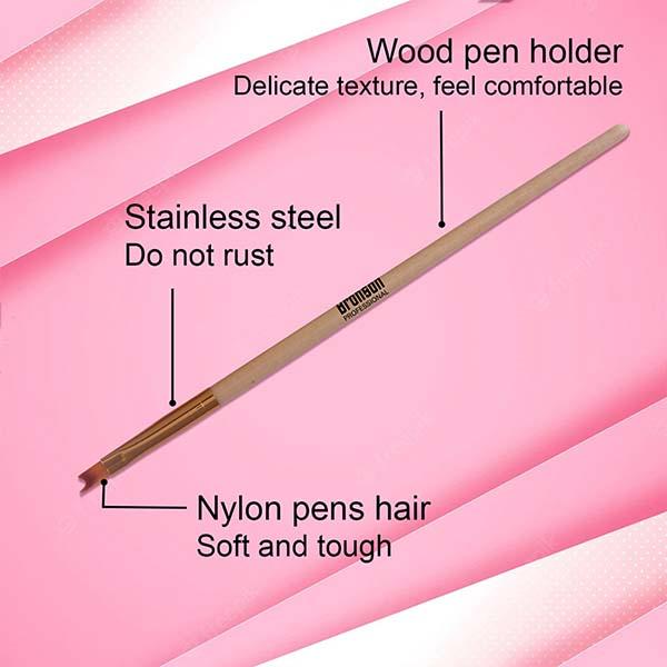 Bronson Professional Nail Art Brush and Gel Liner Brush Set 5's - Face Brush