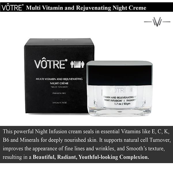 Votre Multi Vitamin & Rejuvenating Night Creme 50 gm - Face Moisturizers