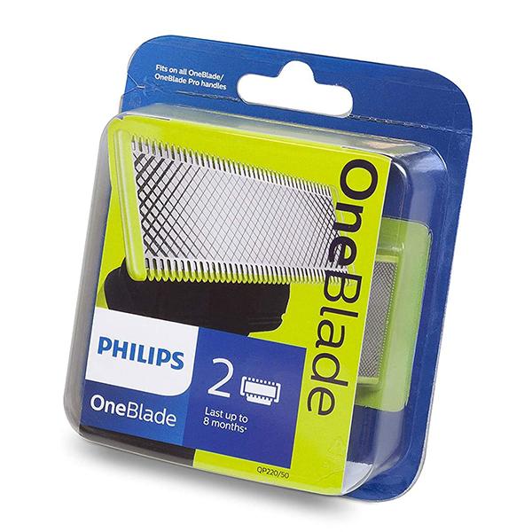 Philips Oneblade Replaceable Blade Pack Including 2 Replaceable Blades (QP220/51) 1's - Razors & Cartridges