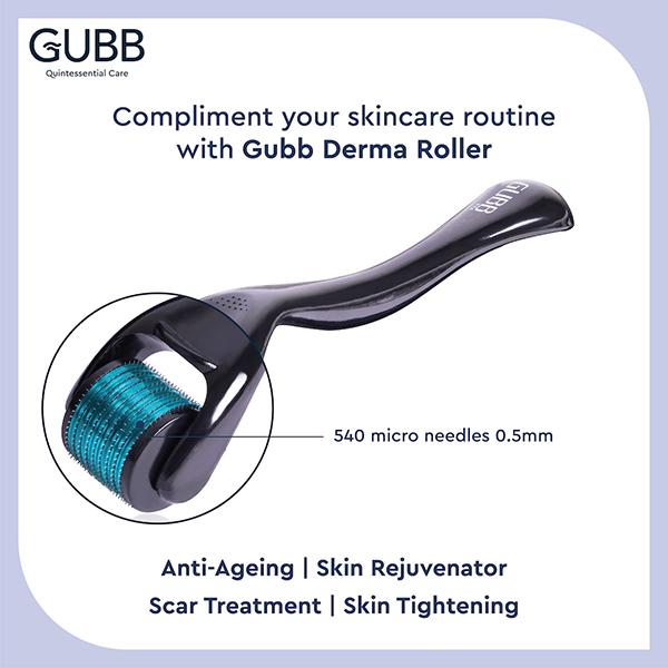 Gubb Derma Roller 540 Needles 0.5 mm 1's - Derma Rollers