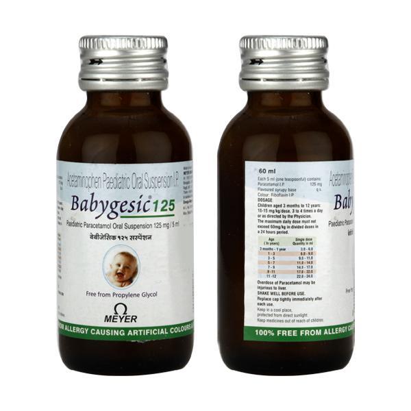 Netmeds | Babygesic 125mg Suspension 60ml
