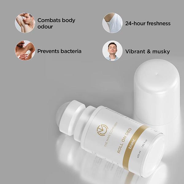 The Man Company Blanc Roll On Deo 55 ml - Men Deodorants/Roll-Ons